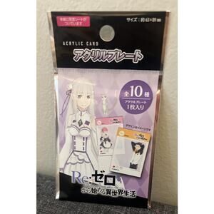 Re Zero Starting Life In Another World Blind Bag Acrylic Card Brand New